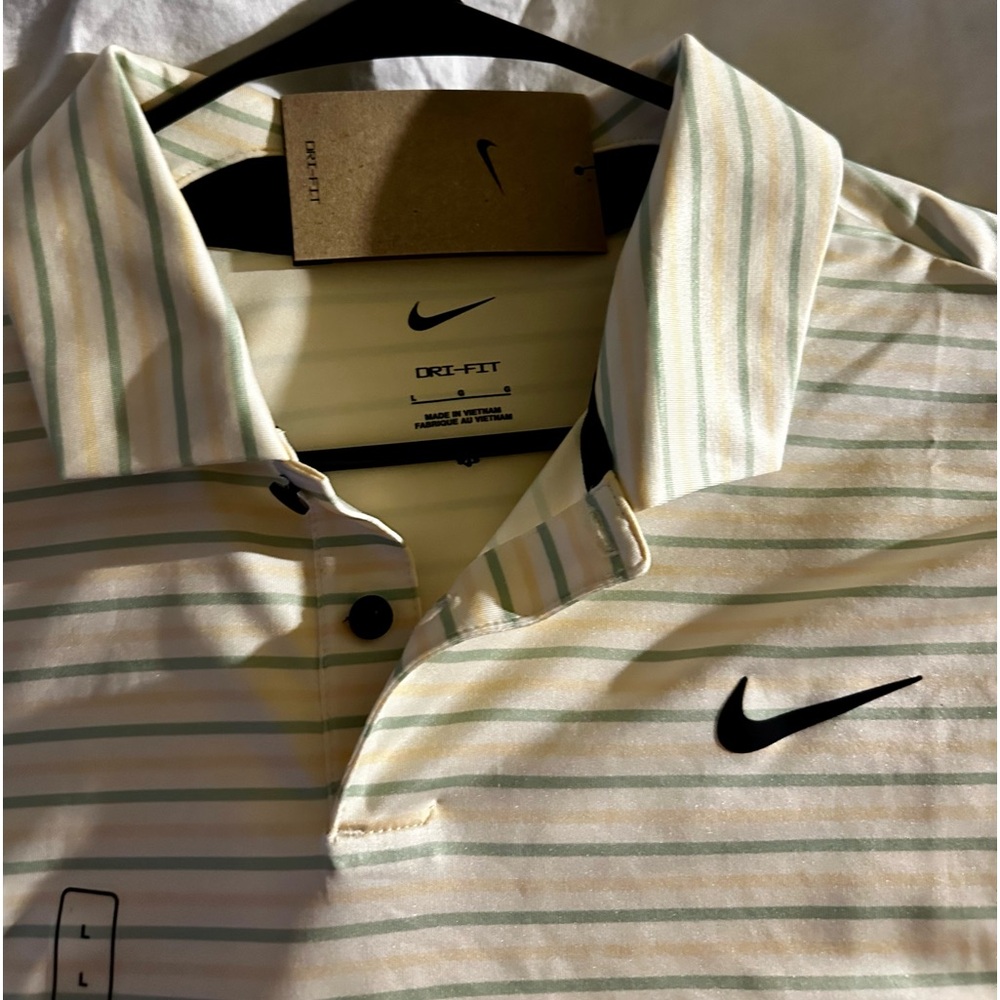 Nike Men's Dri-FIT Tour Striped Polo Men's size Large L NWT - Picture 5 of 5